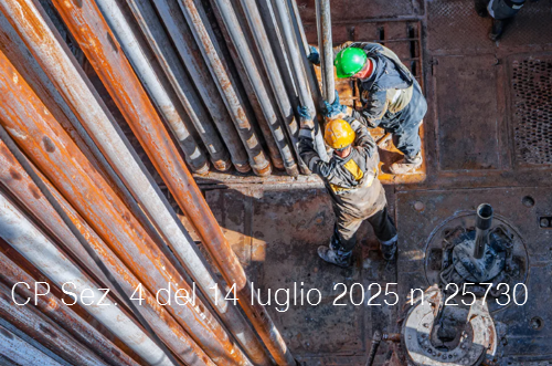 Cassazione Penale Sez. 4 del 14 luglio 2025 n. 25730