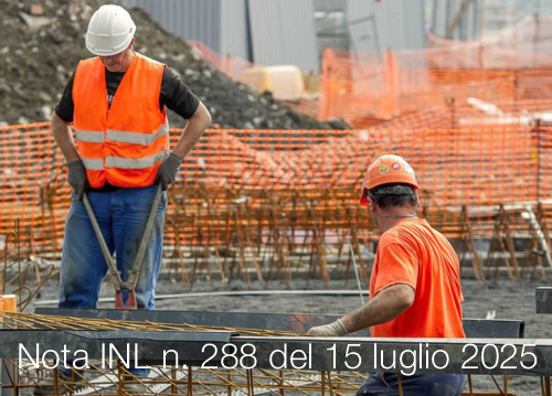 Nota INL prot. n. 288 del 15 luglio 2025 - Patente a crediti: riconoscimento crediti aggiuntivi Nota INL prot. n. 288 del 15 luglio 2025 - Patente a crediti: riconoscimento crediti aggiuntivi