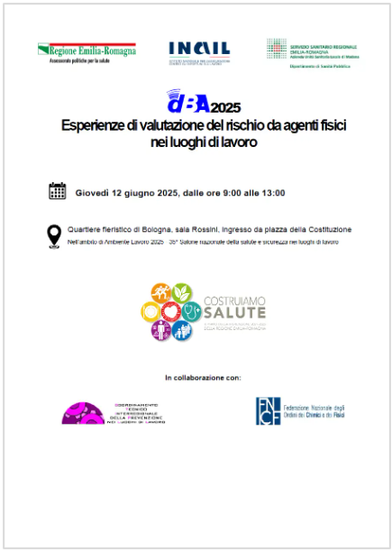 dBA 2025 - Esperienze di valutazione del rischio da agenti fisici nei luoghi di lavoro