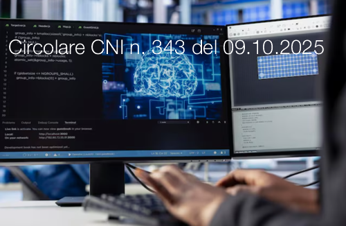 Circolare CNI n. 343 del 09.10.2025