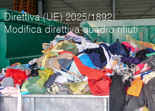Direttiva (UE) 2025/1892 / Modifica direttiva quadro rifiuti 