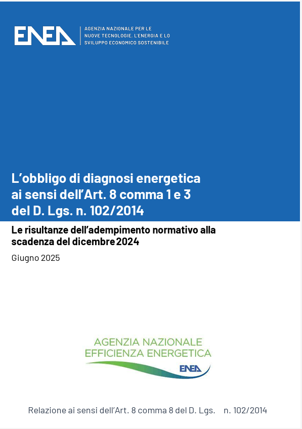 L’obbligo di diagnosi energetica / ENEA 2025