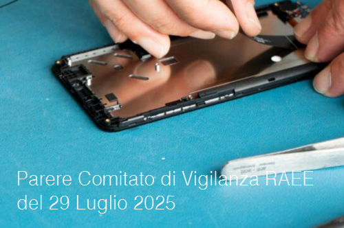 Parere Comitato di Vigilanza e Controllo RAEE del 29 Luglio 2025
