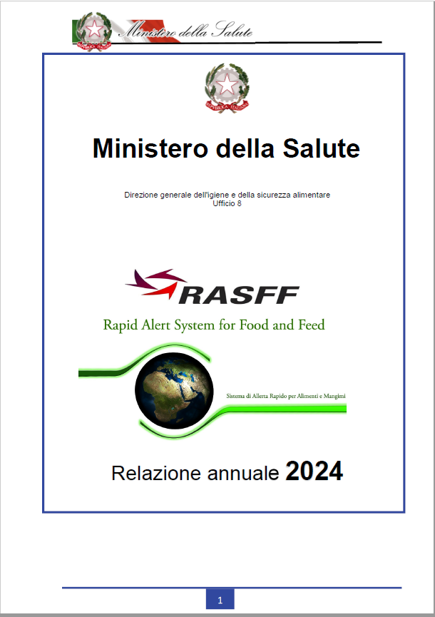 RASFF relazione annuale dati anno 2024