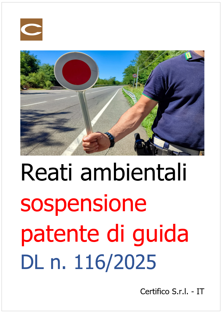 Reati ambientali e sospensione della patente di guida 2025