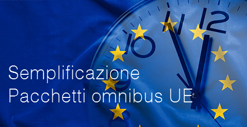 Semplificazione: Pacchetti omnibus UE