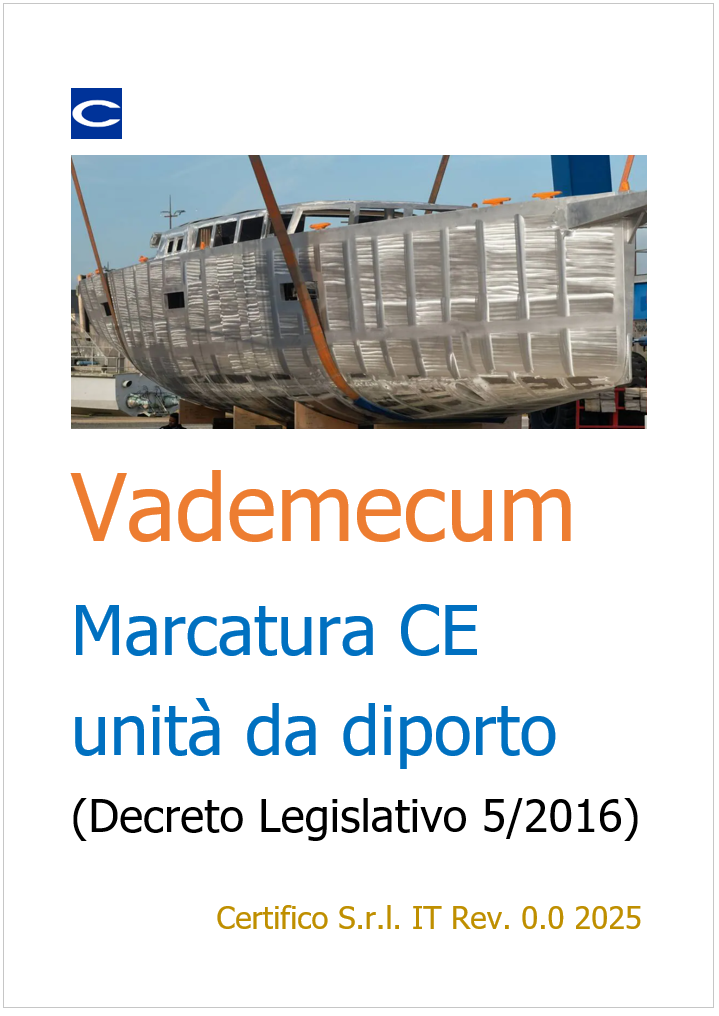Vademecum Marcatura CE unità da diporto | D.Lgs 5/2016
