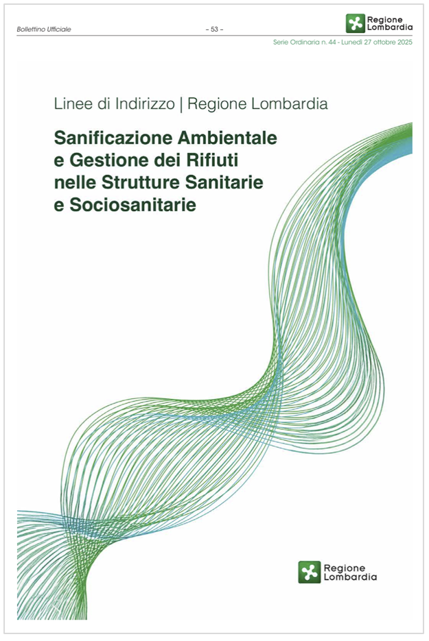 Linee indirizzo Sanificazione Ambientale e Gestione Rifiuti Strutture Sanitarie e Sociosanitarie RL 2025