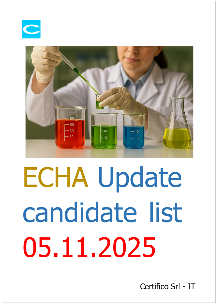 ECHA: Update candidate list 05.11.2025